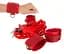 Бондажний набір Bad Kitty Naughty Toys Bed Restraints 5 шт. червоний - мініатюра 3