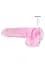 Фалоімітатор Realrock Crystal Clear 9" 22 см рожевий - мініатюра 5
