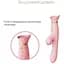 Пульсатор-вибратор с вакуумной стимуляцией клитора Zalo Rose Thruster Strawberry Pink - миниатюра 3