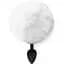 Силиконовая анальная пробка М Art of Sex Silicone Bunny Tails Butt plug White диаметр 3.5 см - миниатюра 2
