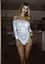 Боди Leg Avenue Snap crotch thong back teddy White M/L - миниатюра 5