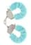 Наручники Toy Joy Furry Fun Cuffs 28 см блакитний - мініатюра 2