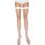 Чулки-сетка Leg Avenue Fishnet Thigh Highs White, мелкая сетка, One Size - миниатюра 1