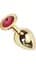 Металллическая анальная пробка Butt Plug Gold Large Афродита АПМЗ L 24304 - миниатюра 2