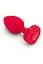 Анальна пробка B-Vibe Vibrating Heart M/L 10.5 см (червоний) - мініатюра 1
