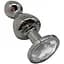 Металева анальна пробка Wooomy Lollypop Double Ball Metal Plug M діаметр 3.1 см довжина 9.4 см - мініатюра 1