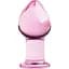 Розовая анальная пробка Gildo Pink Glass Buttplug стекло No. 27 - миниатюра 1