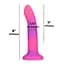 Светящийся в темноте фаллоимитатор Addiction Rave 8″ Glow in the Dark Dildo Pink Purple, 20,3 см - миниатюра 4