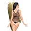 Боди Penthouse Enjoy The Moment Black крупная сетка плотная вставка под грудью XL - миниатюра 2