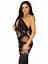 Бодістокінг Leg Avenue Illusion halter bodystocking One size Black доступ - мініатюра 3