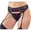 Стрінги з поясом для панчох - Cotelli Collection 2321874 String & Suspender Belt - black S Cottelli 513223218741021 90535 - мініатюра 3