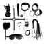 Набір Art of Sex - Spikes BDSM Set LeaTher, 10 предметів, натуральна шкіра, Чорний - мініатюра 1