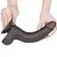 Фалоімітатор Sliding-Skin Dual Layer Dong 8.5'' 22 см чорний - мініатюра 5