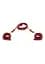 Набор для бондажа с ошейником и наручниками, красный SCALA 30-17154-X-RED 103778 - миниатюра 3