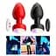 Светящаяся анальная пробка с вибрацией и ПУ Light Anal Plug 3,5*9 см красный - миниатюра 9