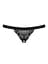 Сексуальные стринги с интимным вырезом Obsessive 828 S/M черный - миниатюра 4