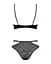 Эротический комплект под латекс со стрепами Obsessive Bagirela 2-pcs Set S/M - миниатюра 6