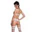 Сексуальный комплект с поясом для чулок Passion LOVELIA Set white L/XL - миниатюра 2