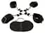 Фіксатори з наручниками Pipedream Heavy-Duty Hogtie Kit чорний - мініатюра 3