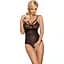 Кружевное боди с доступом 818-TED-1 teddy XS/S черное - миниатюра 1