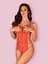 Боді Obsessive Rediosa L/XL червоний - мініатюра 3