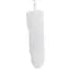 Металева анальна пробка Лисячий хвіст Lockink Sevanda White Fox-Tail Anal Pear-shape Plug - мініатюра 3