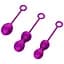Набір вагінальних кульок Foxshow Kegel Balls Set, 3 шт., фіолетовий - мініатюра 2