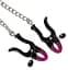 Зажимы для сосков на цепочке Bad Kitty Silicone Nipple Clamps 52 см серебристый - миниатюра 2