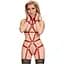 Бондажный набор Bad Kitty Naughty Toys Bondage Body S/M красный - миниатюра 1