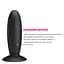 Анальна пробка Pretty Love Butt Plug Massager 11 см (чорний) - мініатюра 7