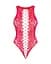 Ажурний бодістокінг із ефектом шнурівки Obsessive B120 teddy red S/M/L One size - мініатюра 5