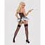 Эротический костюм горничной с юбкой Obsessive Housemaid 5 pcs costume черно-белый L/XL - миниатюра 4