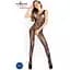 Бодистокинг Passion BS020 Black, комбинезон, фантазийный узор - миниатюра 2