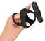 Віброкільце Black Velvets Cock Ball Ring 7 см чорний - мініатюра 5