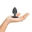 Анальна пробка Ouch! Smooth Anal Plug Metallic L 8.9 см (сірий) - мініатюра 2