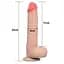 Фаллоимитатор Sliding-Skin Dual Layer Dong 9 '' Love Toy 66-LV317003 91248 - миниатюра 5
