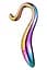 Фаллоимитатор Glamour Glass Elegant Curved 18 см мульти - миниатюра 3
