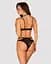 Эротический комплект под латекс со стрепами Obsessive Bagirela 2-pcs Set S/M - миниатюра 2