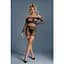 Бодистокинг Caprice Lingerie Model 07 One size Black топ, велосипедки, сетка со стразами - миниатюра 1
