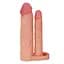 Насадка на пеніс Lovetoy Pleasure X-Tender Double Flesh Add 2 20 см тілесний - мініатюра 3
