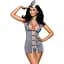 Эротический костюм стюардессы Obsessive Stewardess 3 pcs costume grey L/XL - миниатюра 1