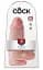 Фалоімітатор King Cock Chubby Light 24.5 см тілесний - мініатюра 4