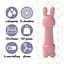 Мінівібратор FeelzToys Mister Bunny Pink з двома насадками - мініатюра 5