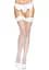 Чулки Leg Avenue Backseam Thigh Highs White One size - миниатюра 3