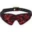 Маска на очі Liebe Seele Victorian Garden Blindfold чорний з червоним - мініатюра 1