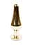 Металева анальна пробка з кристалом Boss Jewellery Gold Butt Plug Light 9.5 см (блакитний) - мініатюра 8