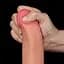 Фаллоимитатор Sliding-Skin Dual Layer Dong 8.5'' 22 см телесный - миниатюра 12
