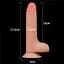 Фалоімітатор LoveToy Sliding Skin Dong 15.5 см тілесний - мініатюра 23