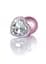 Анальна пробка B - Series HeavyFun Jewellery Pearl Pink Heart Plug S 7 см (прозорий) - мініатюра 7