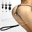 Силиконовая анальная пробка Art of Sex Silicone Anal Plug with Leash size L с поводком Black - миниатюра 3